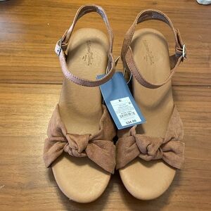 Brand new never worn! Strappy sandals. Cognac color size 6.5.